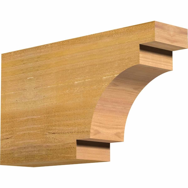 Ekena Millwork Mediterranean Rough Sawn Rafter Tail, Western Red Cedar, 4"W x 10"H x 18"L RFT04X10X18MED00RWR - main